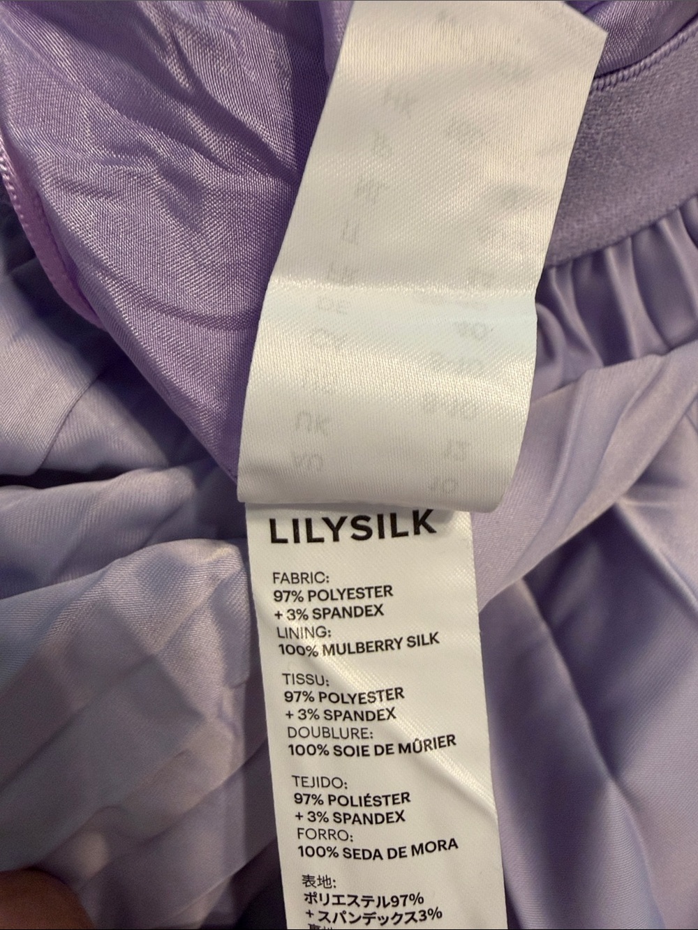 Lilysilk Pleated Lavender Midi Skirt - Women size M brand new length 30” W 26” - Picture 8 of 9
